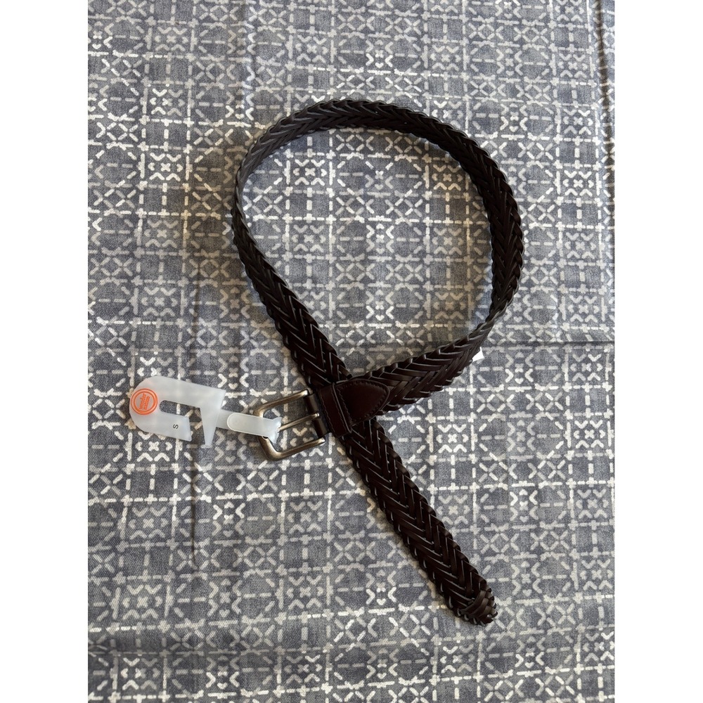 Wonder Nation Braided Belt Kids Small Brown Adjustable New Woven School Uniform‎